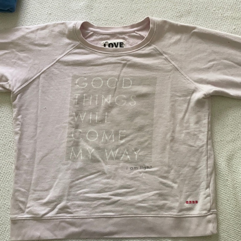 Peace Love World Sweater Pink Size M